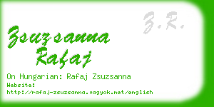 zsuzsanna rafaj business card